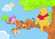 D�tsk� koberec Winnie in a Tree W45