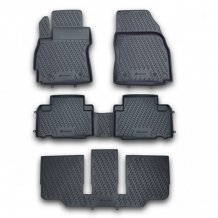 Gumové koberečky Mazda 5 2010-2015 (7 míst) - Novline 28 mm okraj