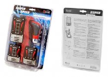 Sada ped�ly+koncovka+n�vlek SUPER SPEED �erven�