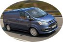 Ford Transit Custom dvojitá kabina vzadu koberce 2012 -