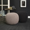 Pletený puf Cool pouf Pletený puf Cool pouf