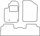 Autokoberce Citroen Berlingo Multispace 2005 - 2008 zadní koberec + kroužky