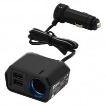 Adaptér s kabelem 12V + 2x USB 2400mA SELECT