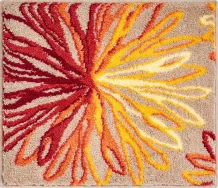 ART - Koupelnová předložka (malá), oranžovo-béžová