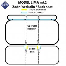Autopotahy HELSINKI Lima černá/šedá