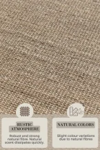 Běhoun Bouclé Jute 105975 Grey Brown