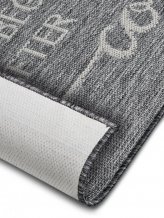 Běhoun Cucina Life Begins After Coffee 105627 Grey Cream