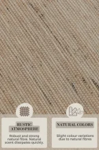 Běhoun Handloom 105961 Dhaka Beige