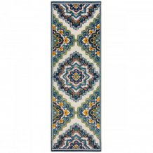 Běhoun Miami Beach Floral Blue – na ven i na doma