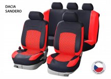 Cappa Autopotahy Perfetto HL Dacia Sandero černá/červená