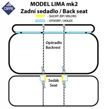 Cappa Autopotahy Perfetto HL Seat Leon černá/šedá
