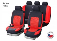 Cappa Autopotahy Perfetto HL Škoda Fabia černá/červená