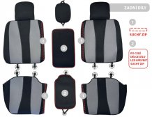 Cappa Autopotahy Perfetto TM Ford Mondeo černá/šedá