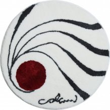 Colani 18 - Kruhová koupelnová předložka, bílá