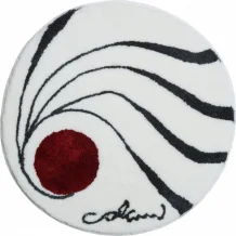 Colani 18 - Kruhová koupelnová předložka, bílá