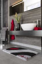 Colani 35 - Koupelnová předložka, světle šedá černá