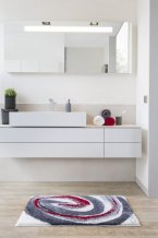 Colani 42 - Koupelnová předložka, šedá červená