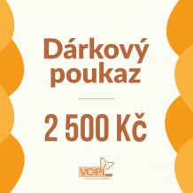 Dárkový poukaz Vopi v hodnotě 2500 Kč