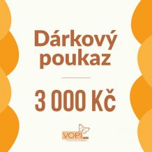 Dárkový poukaz Vopi v hodnotě 3000 Kč