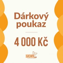 Dárkový poukaz Vopi v hodnotě 4000 Kč