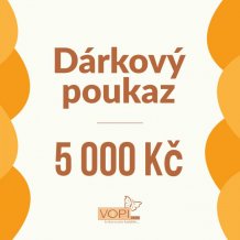 Dárkový poukaz Vopi v hodnotě 5000 Kč