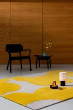 Designový vlněný koberec ISO Marimekko Unikko žlutý 132306 Brink & Campman