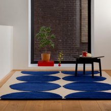Designový vlněný koberec Marimekko Isot Kivet modrý Brink & Campman
