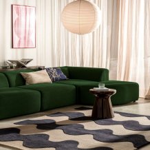 Designový vlněný koberec Marimekko Lokki  černý 133905 Brink & Campman