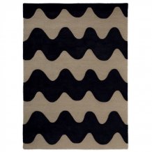 Designový vlněný koberec Marimekko Lokki  černý 133905 Brink & Campman