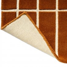 Designový vlněný koberec Marimekko Tiiliskivi hnědý 132905 Brink & Campman