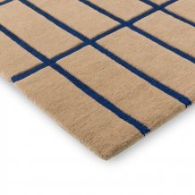 Designový vlněný koberec Marimekko Tiliskivi béžovo modrý Brink & Campman