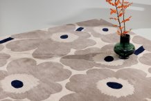 Designový vlněný koberec Marimekko Unikko šedý 132211 Brink & Campman