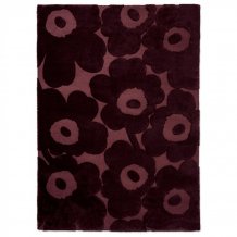 Designový vlněný koberec Marimekko Unikko vínový Brink & Campman