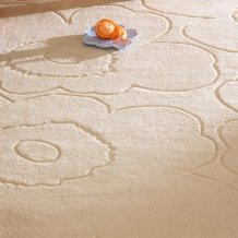 Designový vlněný koberec Marimeko Piirto Uniko bílý Brink & Campman