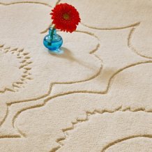 Designový vlněný koberec Marimeko Piirto Uniko bílý Brink & Campman