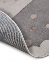 Dětský koberec Adventures 105969 Cream Grey kruh