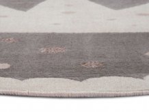 Dětský koberec Adventures 105969 Cream Grey kruh