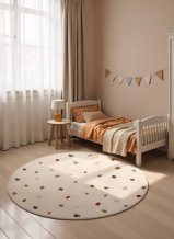 Dětský koberec Adventures 106210 Cream Multicolor kruh