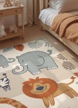 Dětský koberec Adventures 106409 Cream Multicolor