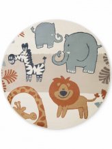 Dětský koberec Adventures 106409 Cream Multicolor kruh