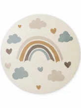 Dětský koberec Adventures 106418 Cream Multicolor kruh