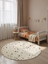 Dětský koberec Adventures 106419 Cream Multicolor kruh