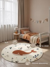 Dětský koberec Adventures 106421 Cream Multicolor kruh