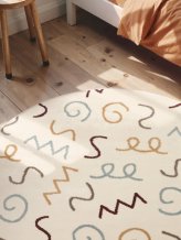 Dětský koberec Adventures 106422 Cream Multicolor kruh