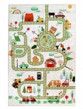 Dětský koberec fototisk Dopravní hřiště