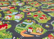 Dětský koberec metrážový Crazy Village