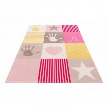 Dětský koberec Stars 411 pink