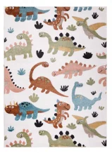Dětský kusový koberec Fun Dino cream