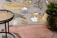 Dětský kusový koberec Fun Forester beige