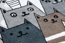 Dětský kusový koberec Fun Gatti Cats multi